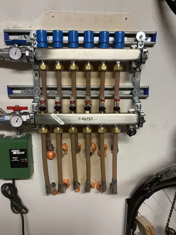 Plumber performing Leak Detection at a residential property in Buckingham